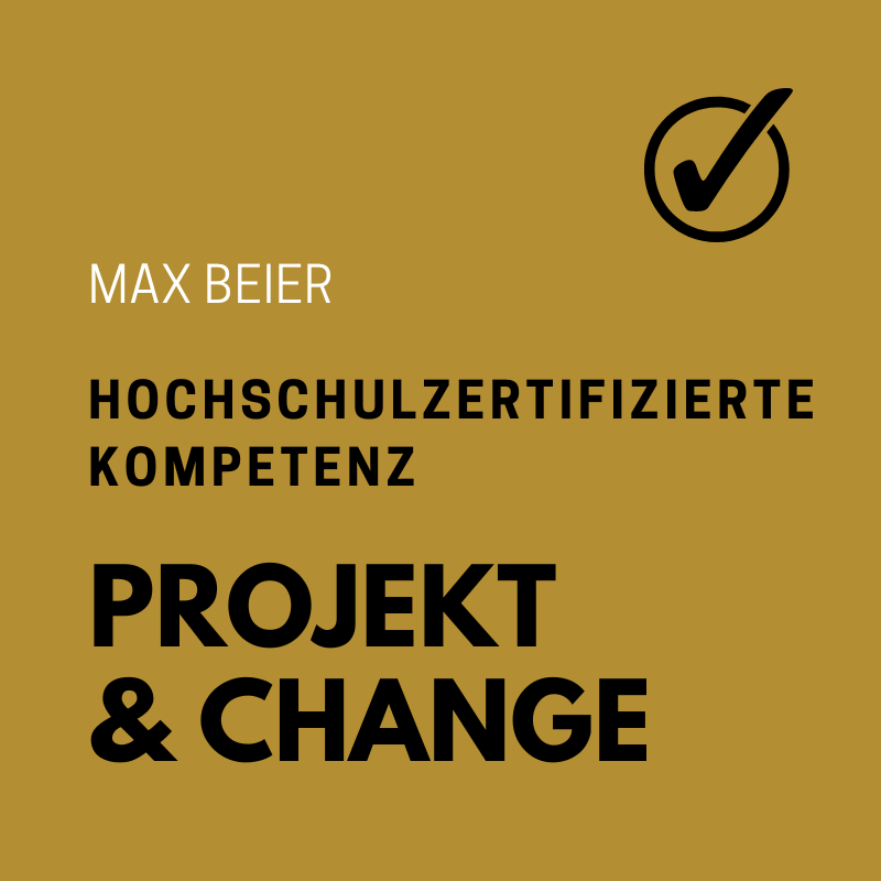 Max Beier zertifiziert in Change Management