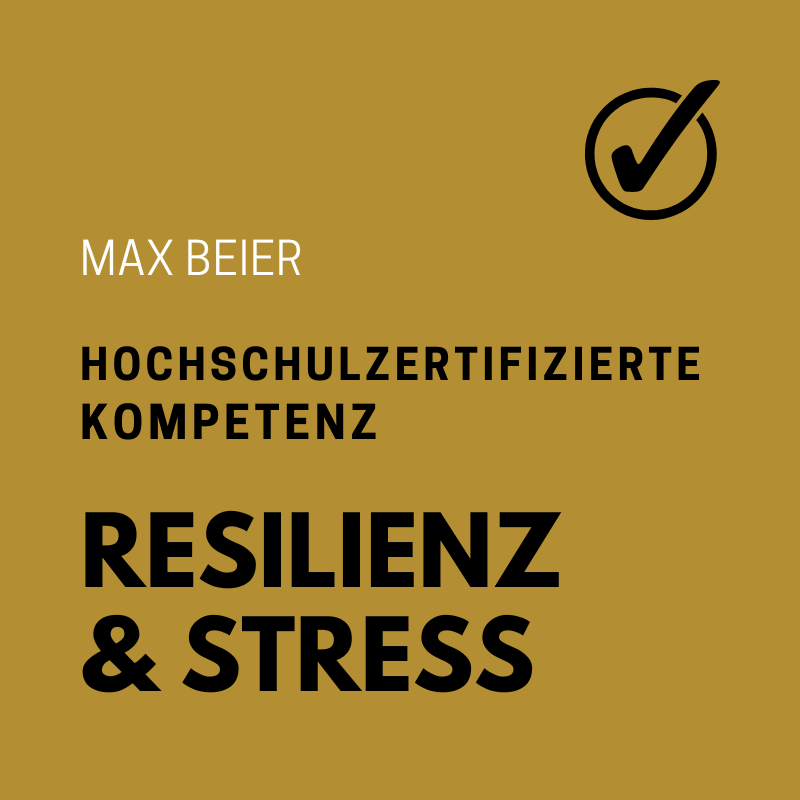 Max Beier zertifiziert in Resilienz und Stress